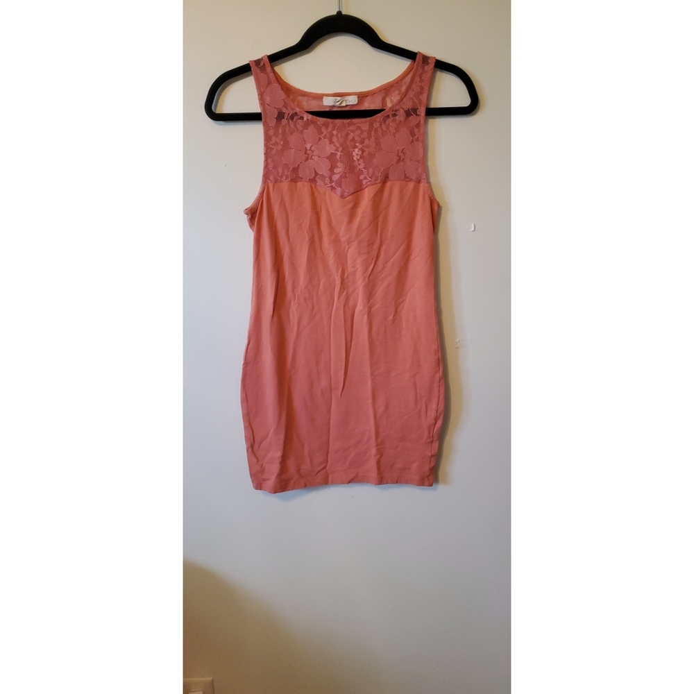Peach color dress